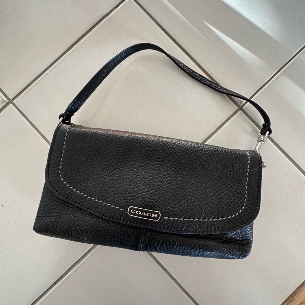 Coach, leather purse & wallet.